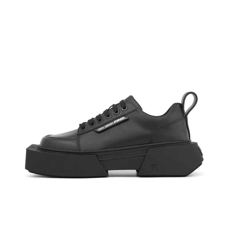 CHOCO CONCERT Low Top Platform Shoes Unisex Black-0
