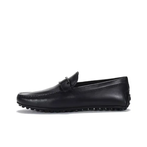 TOD'S City Series Cowhide Leather Shoes Black Male