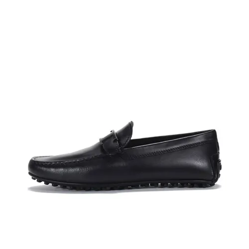 TOD'S Logo Plaque Loafers