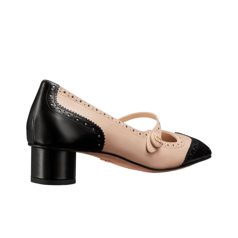 DIOR Spectadior Chunky Heel Medium Heel Shoes Women's Nude-2