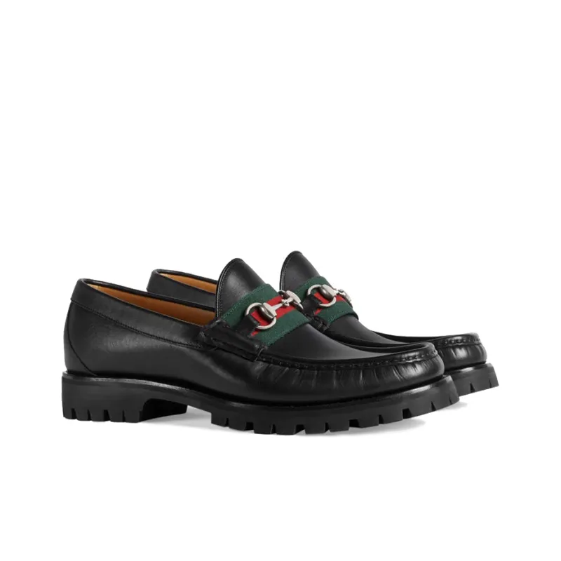 GUCCI Web Horsebit Loafers-2