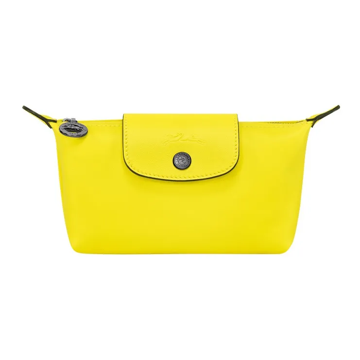 LONGCHAMP Le Pliage Xtra Cow Leather Makeup Bags Clutches Women's Yellow-0