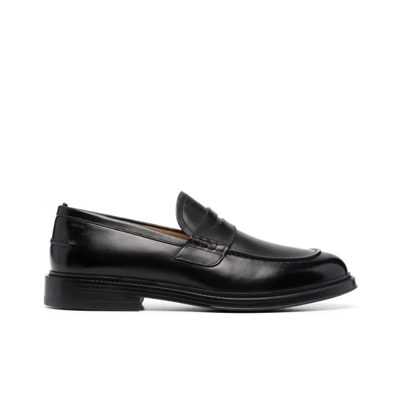 BALLY Nitus Slip-on Leather Loafers-1