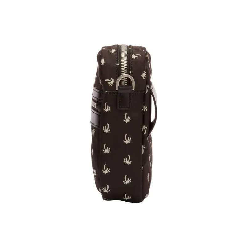 PALM ANGELS Palms Crossbody Bag Mini Black/White-2