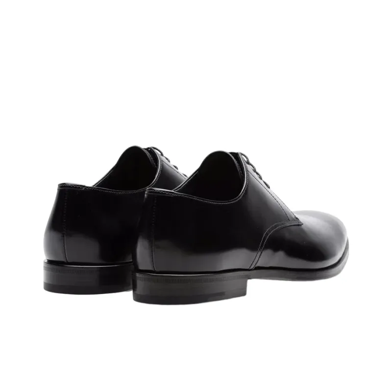 PRADA Leather Derby Shoes-4