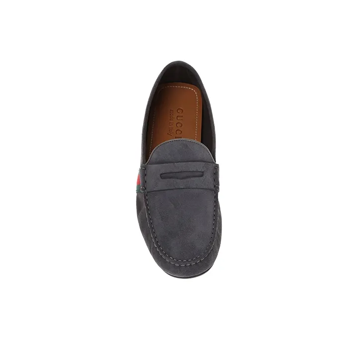 GUCCI Gommino Loafers Men Gray-2