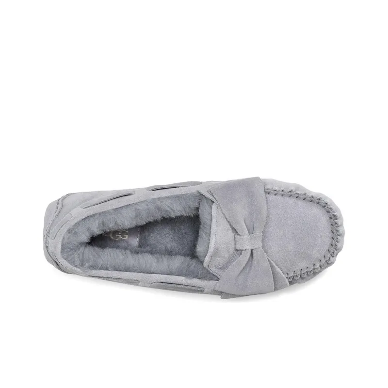 UGG Dakota Suede Bow Slipper 'Grey Geyser' Women's-4