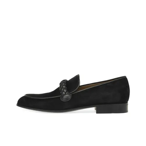 GIANVITO ROSSI Atticus Braided Strap Loafers