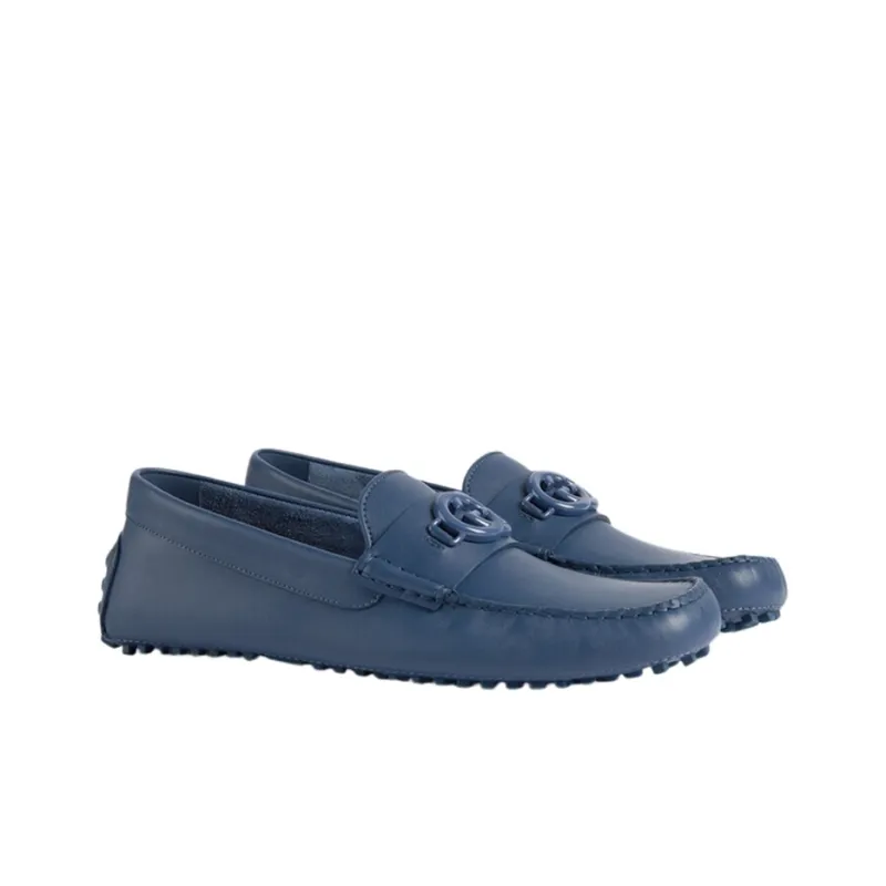 GUCCI Driver 'Interlocking G Washed Indigo'-1