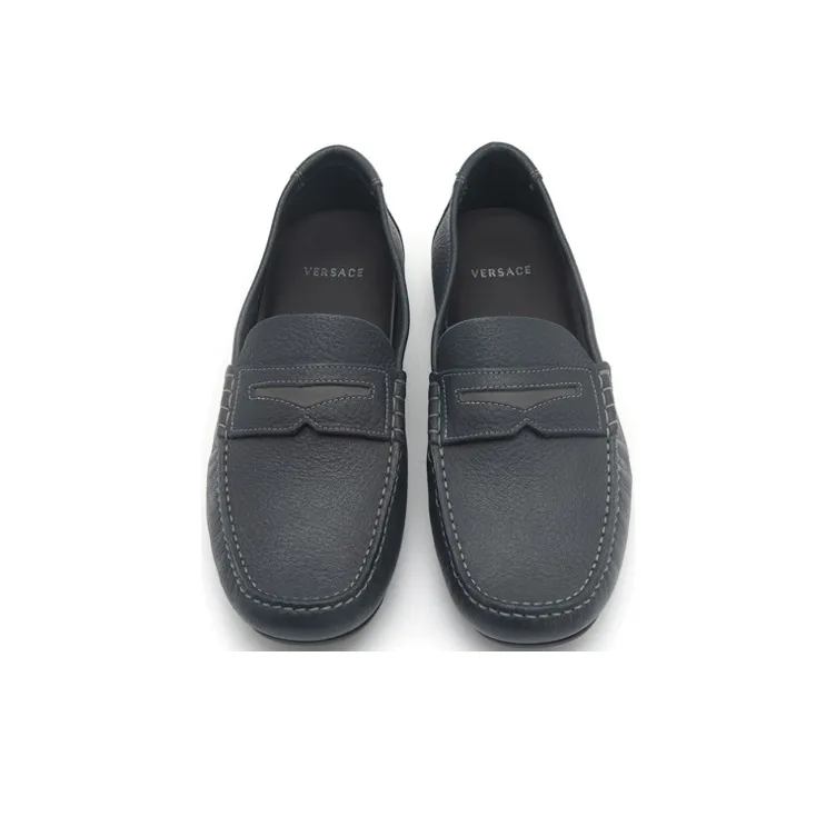 VERSACE Gommino Loafers Men Blue-2