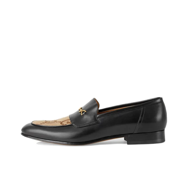 GUCCI Jordaan GG Canvas Loafers-0