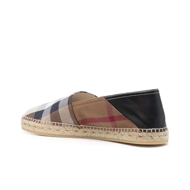 Burberry Check Espadrilles Birch Brown-3