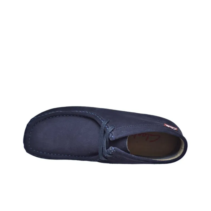 Clarks Stinson Hi Dark Blue Suede-3