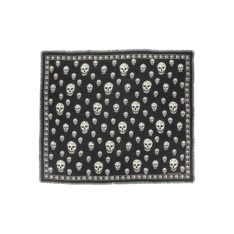 Alexander McQueen Skull Printed Scarf-2