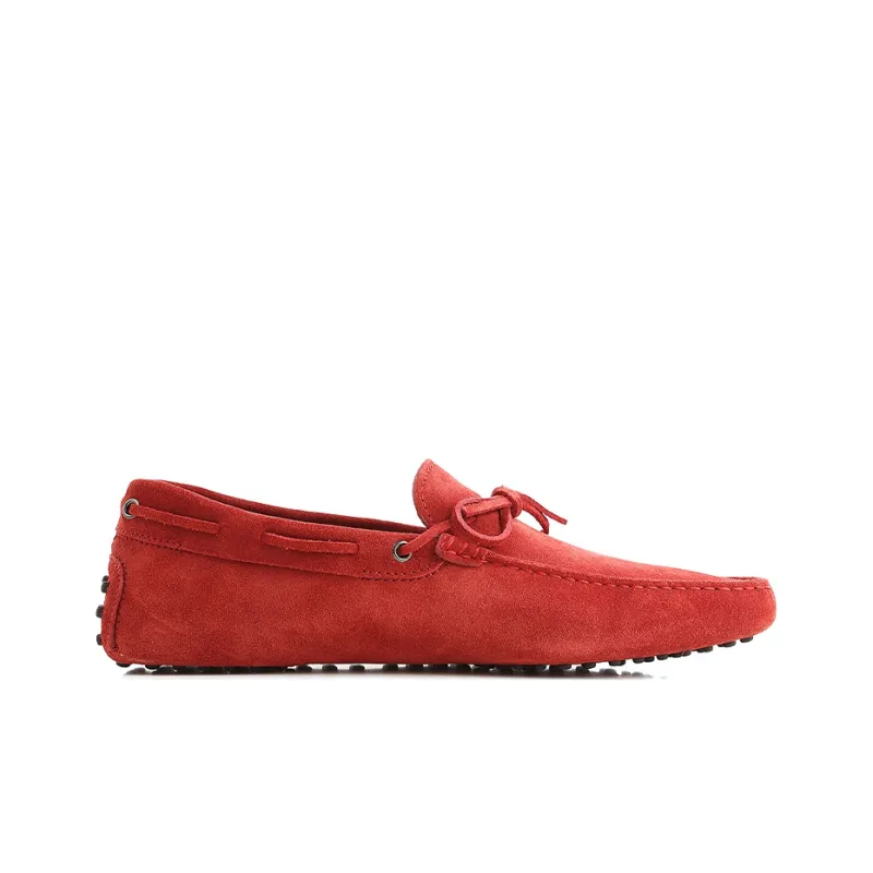 TOD'S Gommino Loafers Men Low Top Red-1