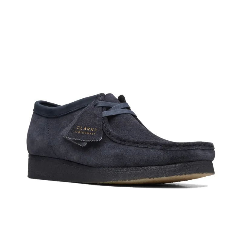 clarks Originals Wallabee Boot Ink Hairy Suede-3
