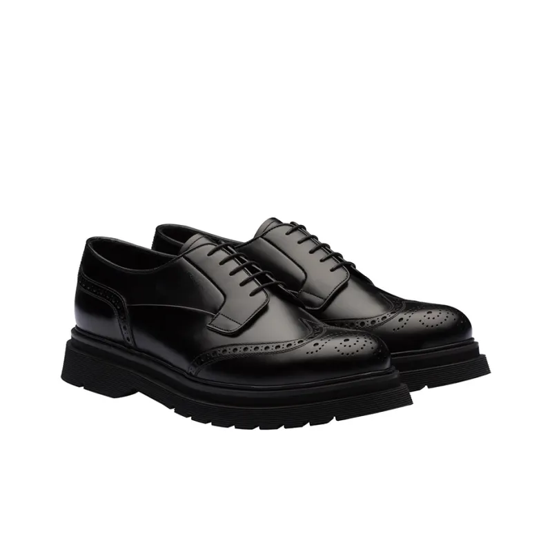 PRADA Lug-sole Brogues-2