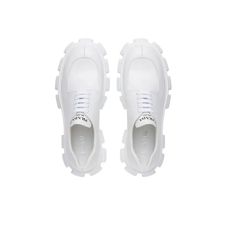 PRADA Monolith Casual Shoes Men's White-3