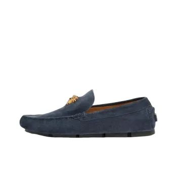 VERSACE Medusa Drivers Navy Suede