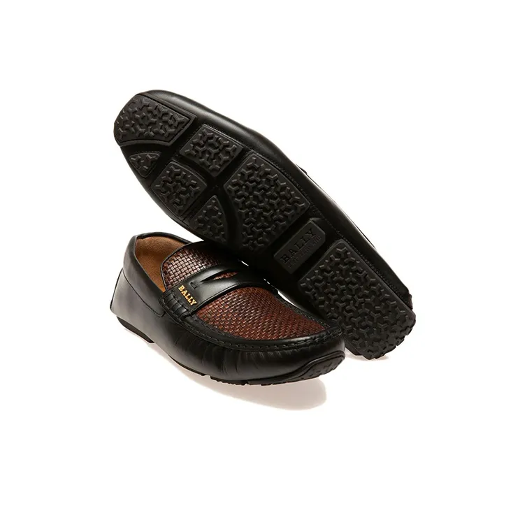 BALLY Men's Casual Shoes Men's Brown Black-4