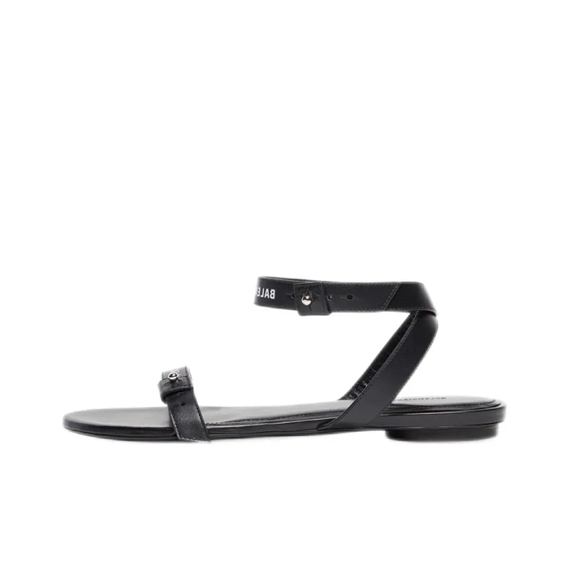 Balenciaga Afterhour Sandals 'Leather Black' Women's-0