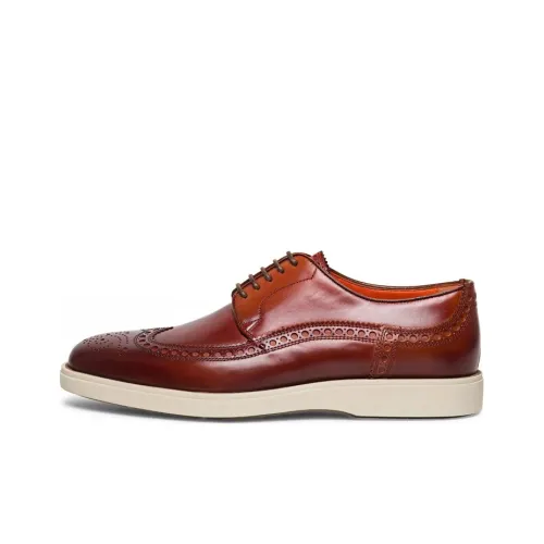 Santoni Polished Leather Brogues