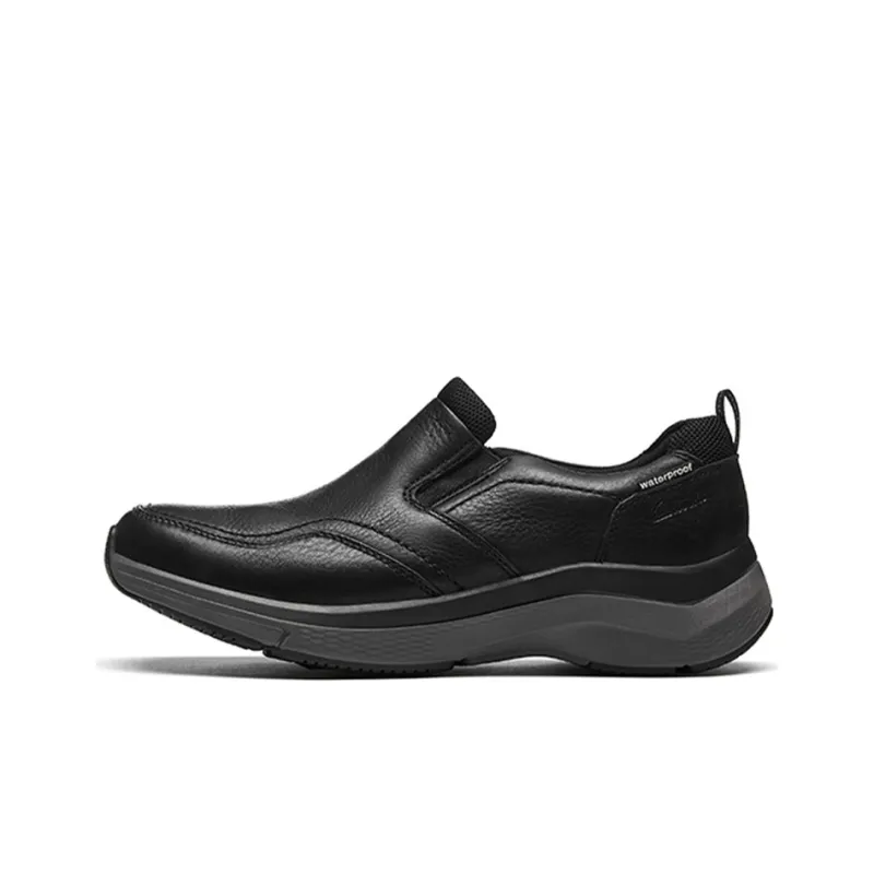 Clarks Casual Leather Shoes Men's Black-0