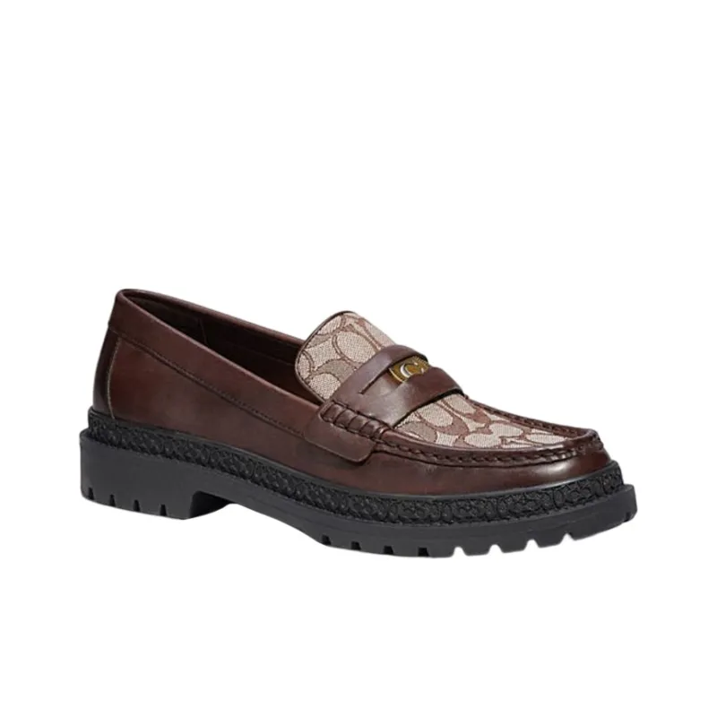 COACH Signature Casual Shoes Men's Brown-2