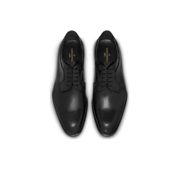 LOUIS VUITTON Haussmann Casual Shoes Men's Black-3
