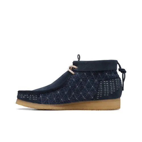 clarks Originals Wallabee Boot Navy Shashiko