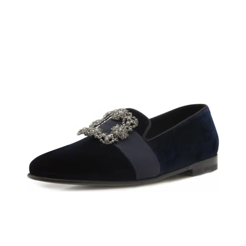 MANOLO BLAHNIK Carlton Velvet Loafers-3