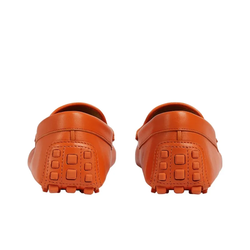 GUCCI Gommino Loafers Men Orange-3