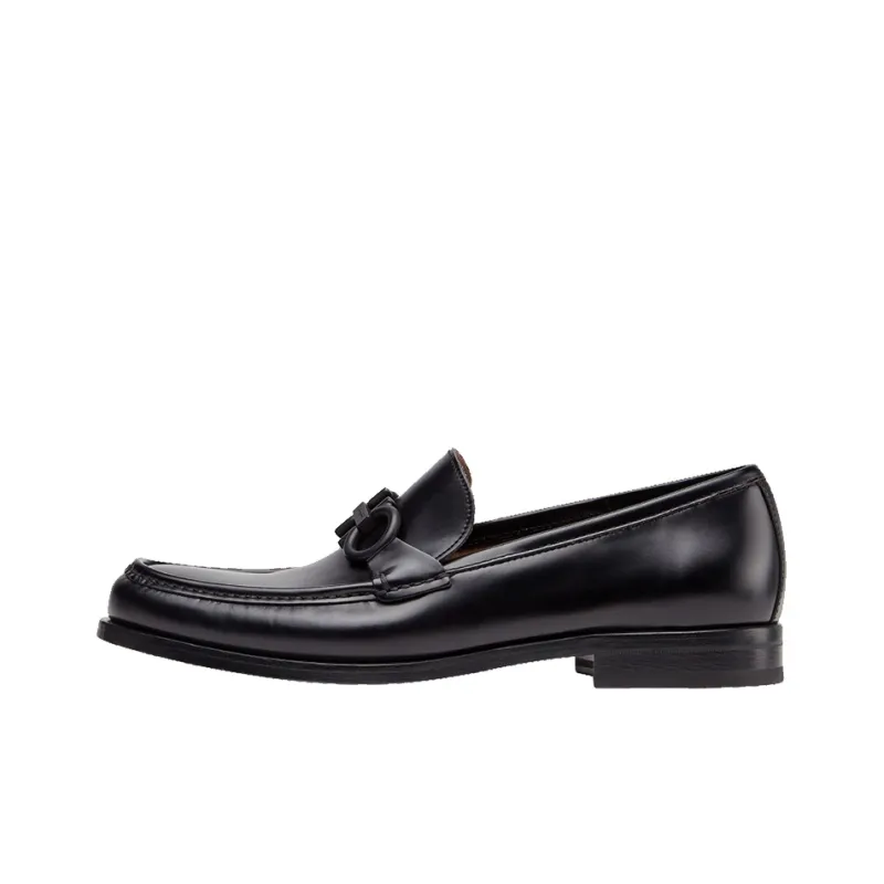 FERRAGAMO Rolo 10 Leather Loafers-0