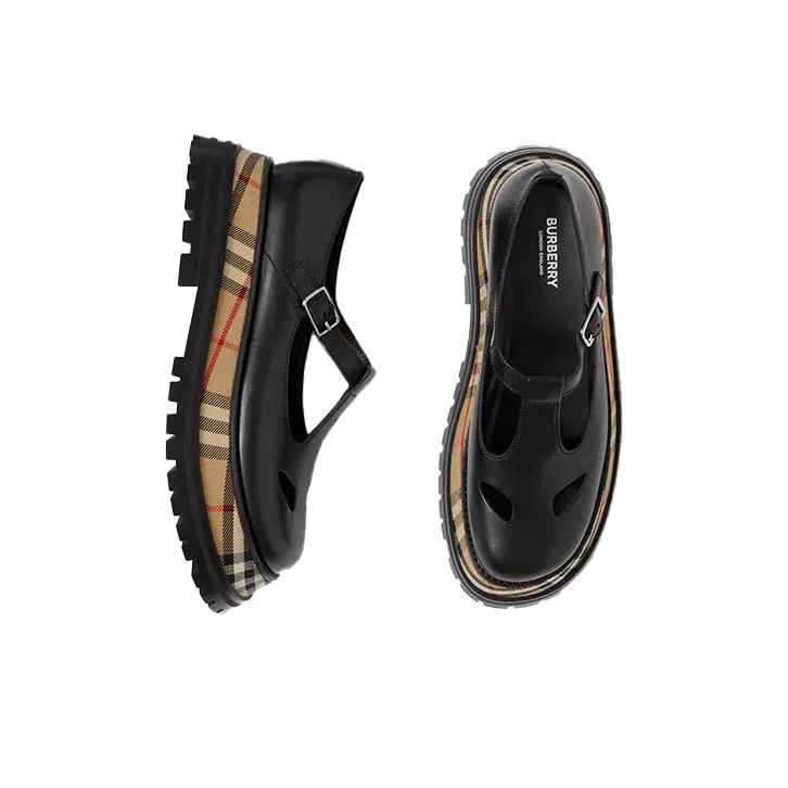 Burberry Vintage Platform Shoes Women's Black-3