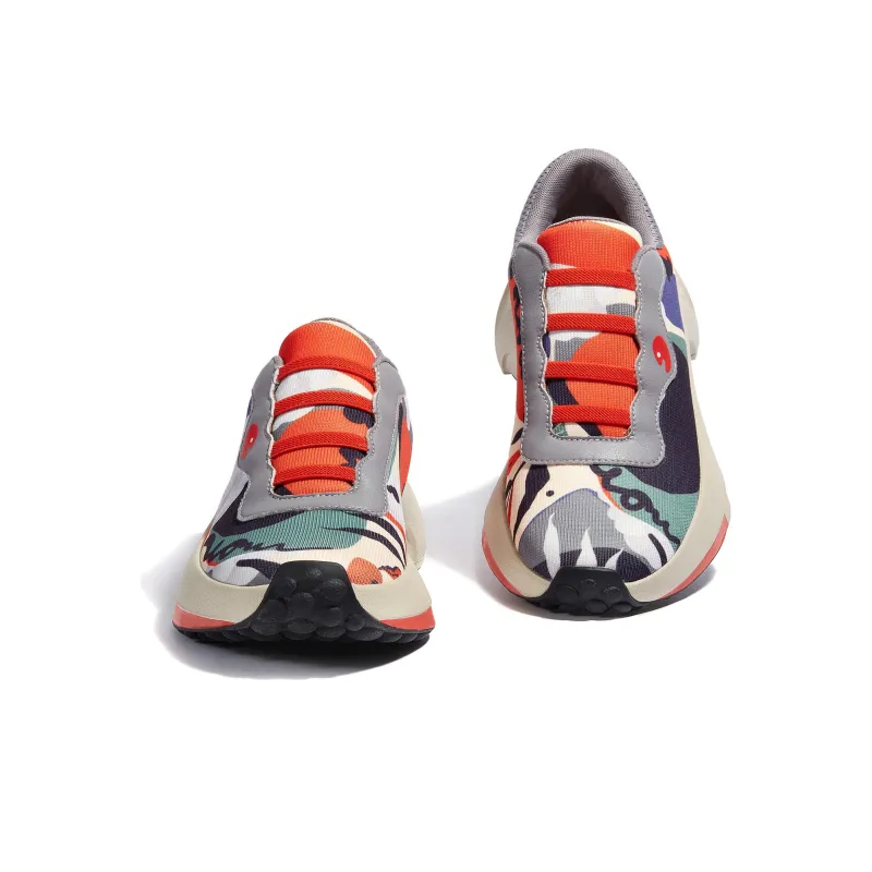 U.IN Painted Travel Shoes Seville 1 Collection Platform Shoes Women's-2
