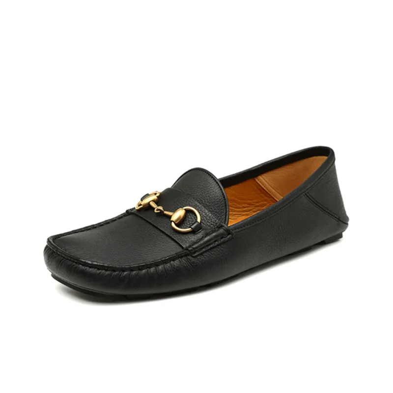 GUCCI Horsebit Casual Shoes Men's Black-1