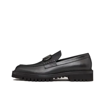 Valentino VLogo Plaque Slip On Loafers