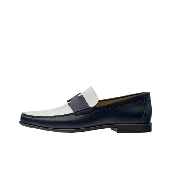 HERMES Duke Loafers Men's Blue White