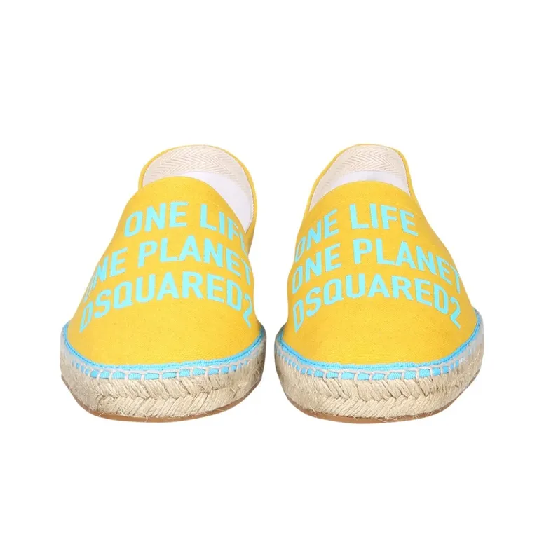 DSQUARED 2 Logo Slogan Jacquard Espadrilles-2