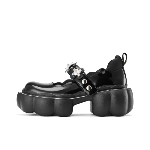 SugarSu Casual Shoes Women's Low-Top Black