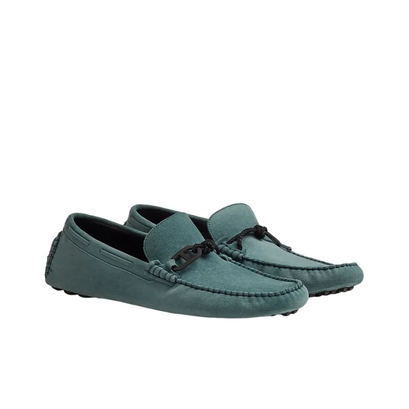 HERMES Alessandro Men's Casual Shoes Men's Blue-3