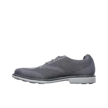 Skechers Low Top Lace Up Casual Shoes Men's Charcoal Gray