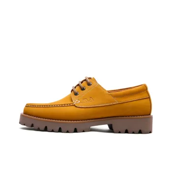 Anthony Miles Men's Casual Shoes Men Low Top Yellow Brown