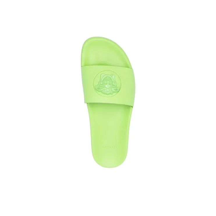 VERSACE Odor-Resistant Slide Slippers Men's Green-4