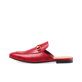 GUCCI Princetown Wrap-toe Slippers Men's Red