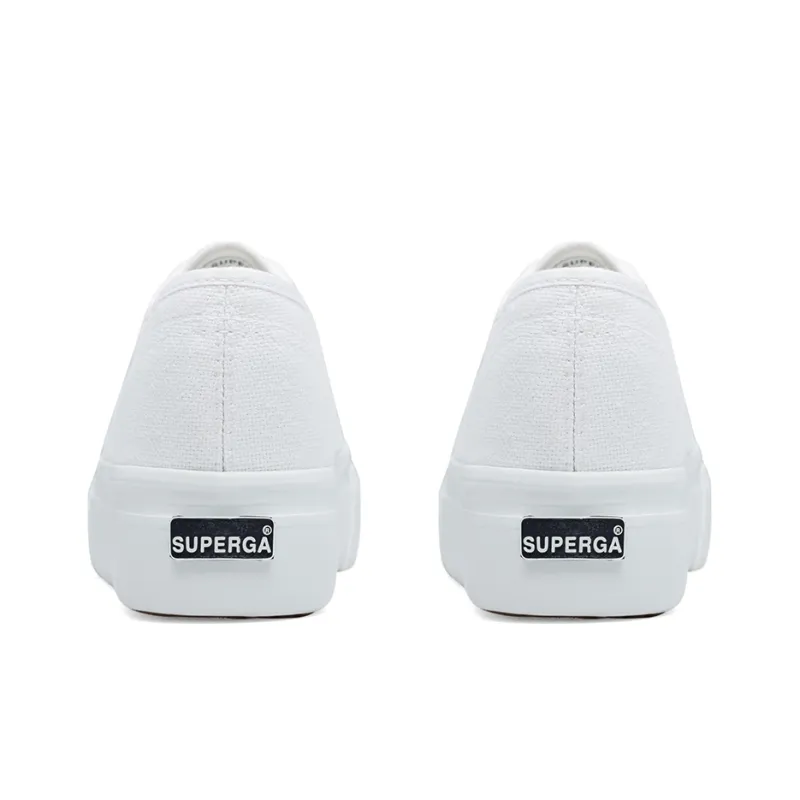SUPERGA Platform Shoes Women's White-4