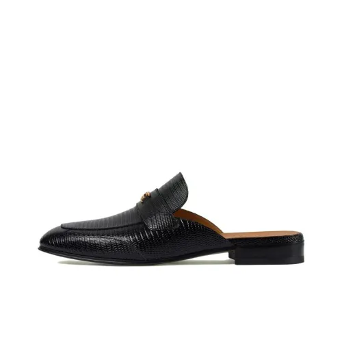 GUCCI Wrap-toe Slippers Men's Black