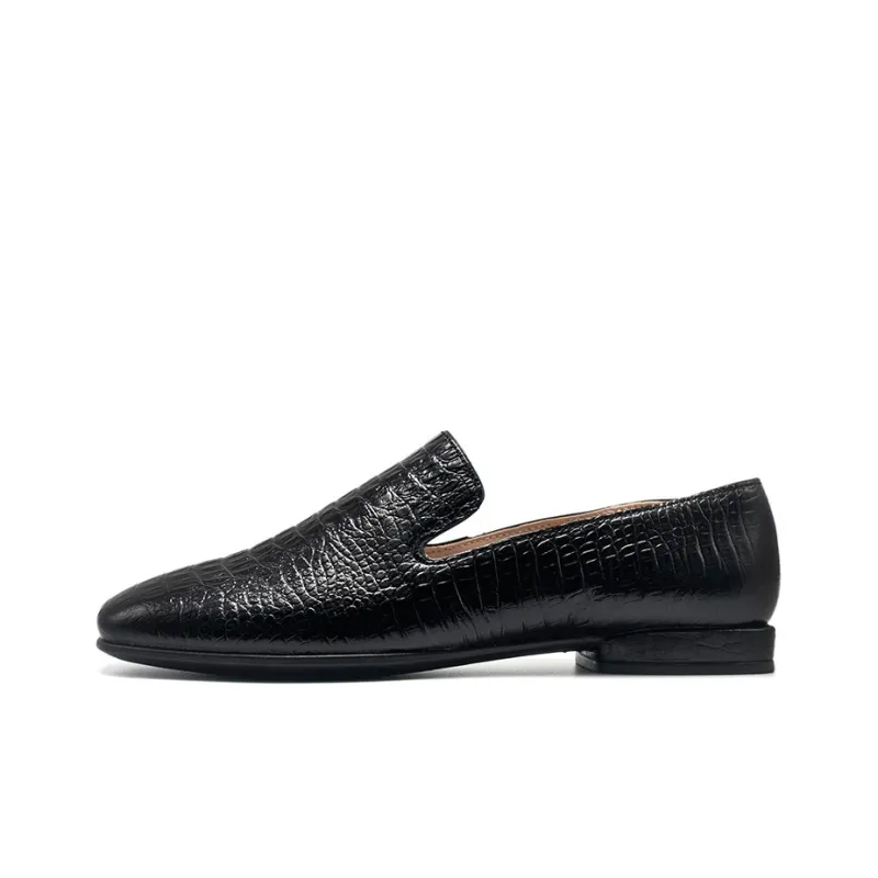 Ecco Annie Series Flat Loafers Women's Black-0