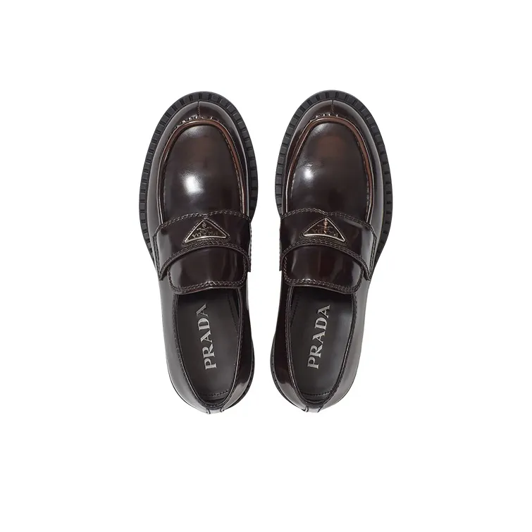 PRADA Loafers Men Low Top Brown-3