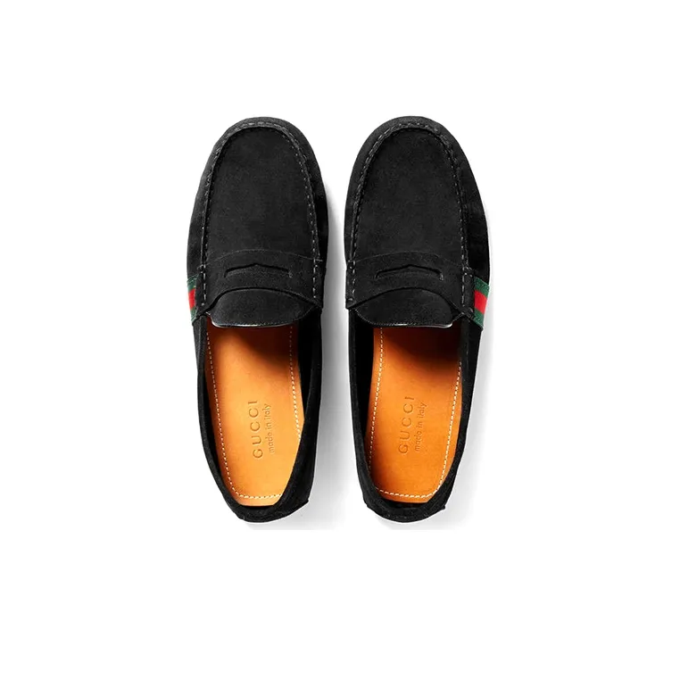 GUCCI Gommino Loafers Men Black-2